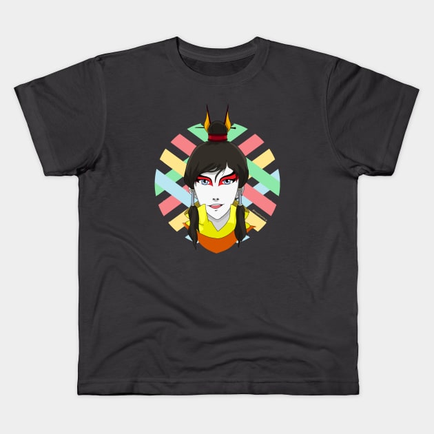 Warrior of the Four Nations Kids T-Shirt by Zapt Art